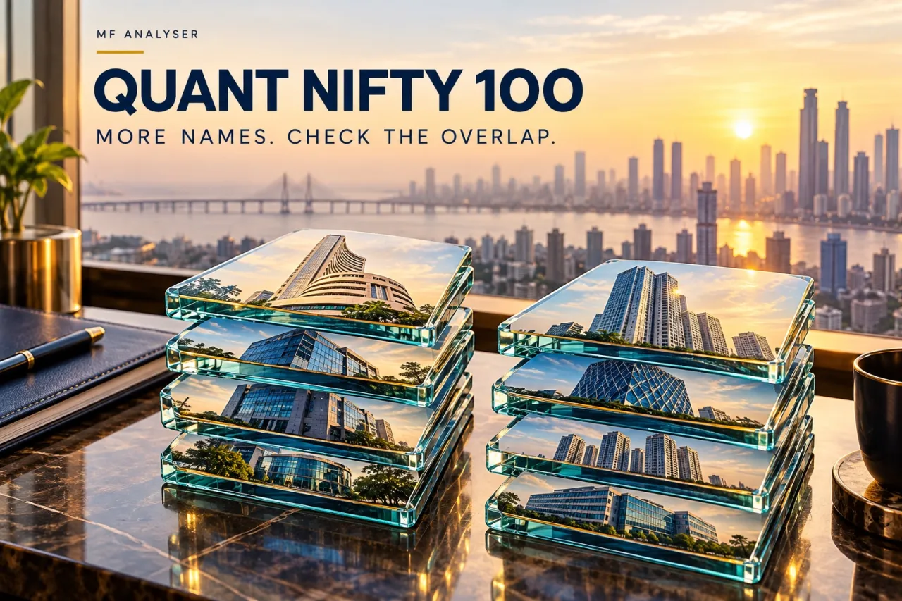 AI-generated editorial cover for Quant Nifty 100 Launch: More Names, Check the Overlap