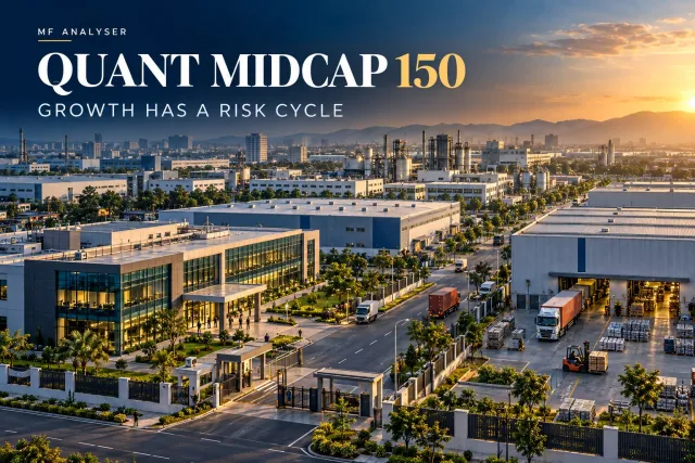 AI-generated editorial cover for Quant Midcap 150 Launch: Growth Has a Risk Cycle