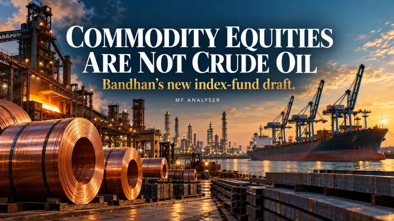 AI-generated editorial illustration: Bandhan’s Commodities Index Fund Draft: Commodity Shares Are Not Crude Oil