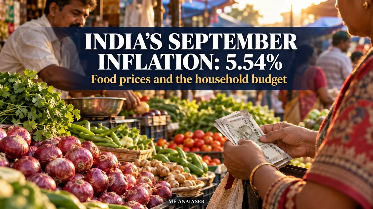AI-generated editorial illustration: September Inflation Reaches 5.54%: Why Your Grocery Budget Feels Different
