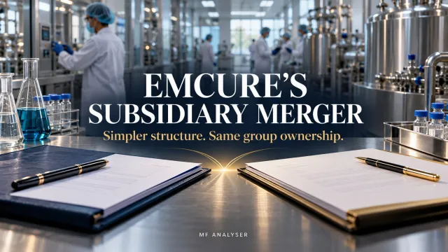 AI-generated editorial illustration: Emcure’s Subsidiary Merger: A Simpler Structure Is Not a New Acquisition