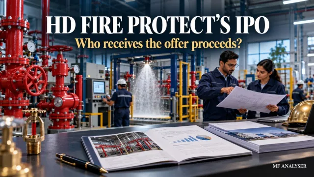 AI-generated editorial illustration: HD Fire Protect’s IPO: An Offer for Sale Is Not Fresh Company Funding