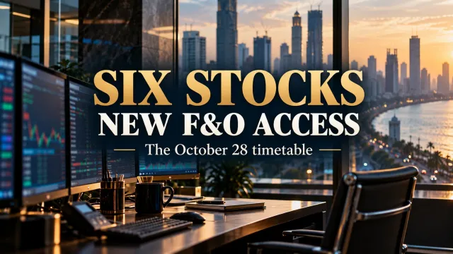 AI-generated editorial illustration: Six Stocks Scheduled for NSE F&O: Access Changes, Business Value Does Not