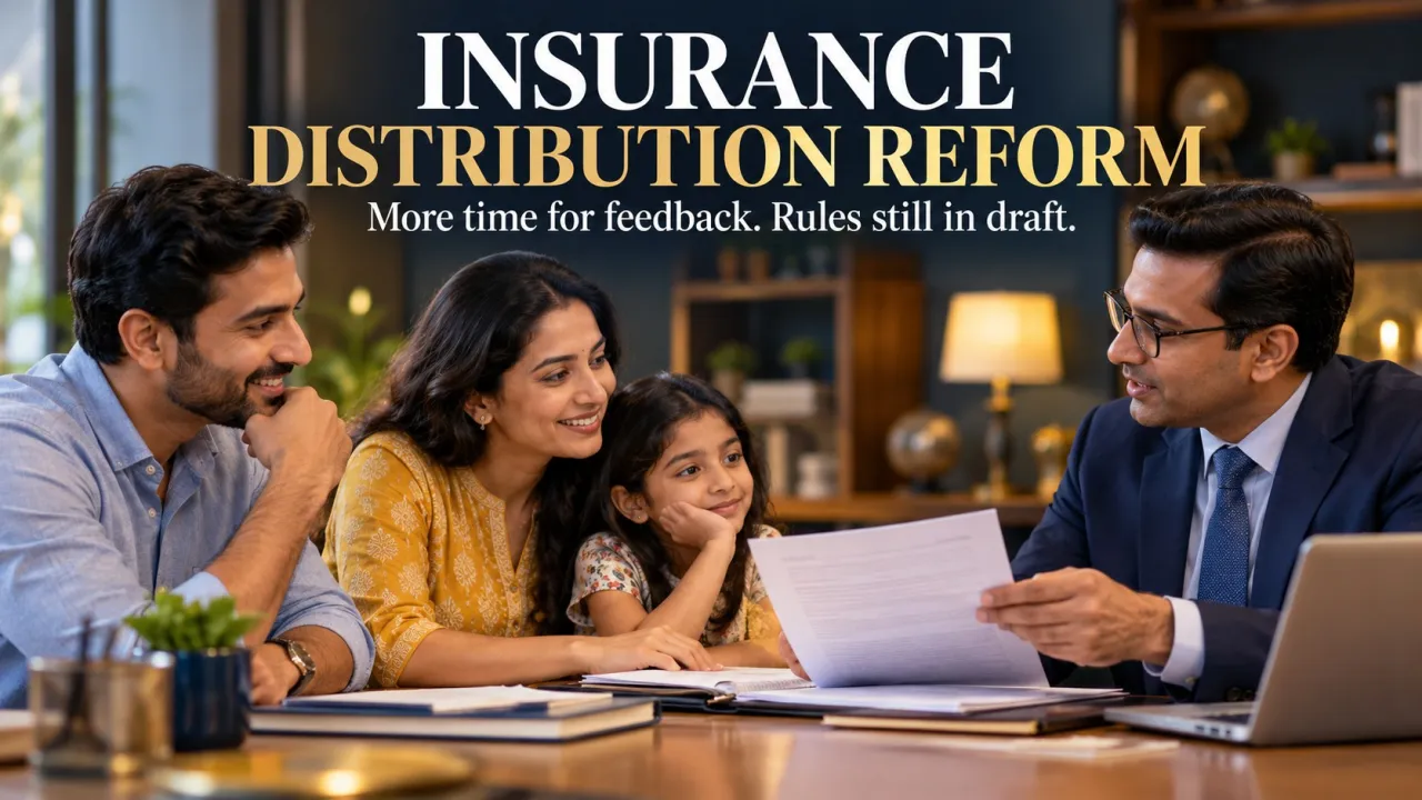 AI-generated editorial illustration: Insurance Distribution Reforms: IRDAI’s 31 October Deadline Is for Feedback, Not New Policy Charges